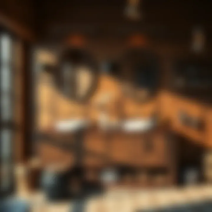 Rustic double sink bathroom vanity made from reclaimed wood