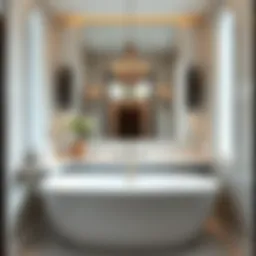 Elegant bathroom design showcasing modern fixtures