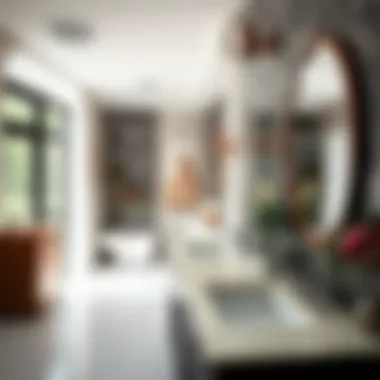 Stylish vanities and sinks available at a nearby bathroom store