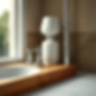 Close-up of high-quality materials used in bath accessories