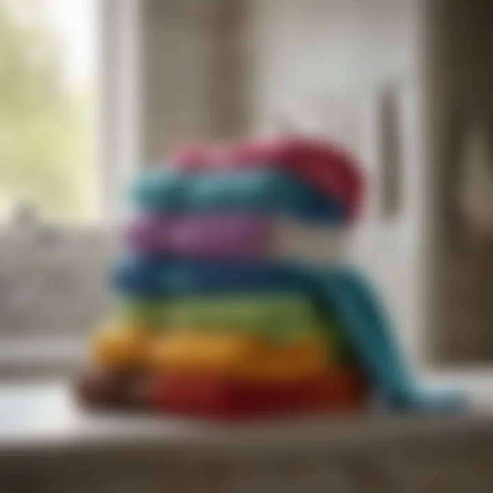 Diverse color palette of Mohawk bath towels