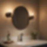 Elegant oil rubbed bronze vanity light fixtures enhancing a modern bathroom