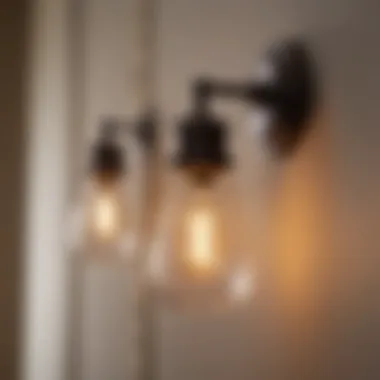 Stylish oil rubbed bronze wall sconces illuminating a luxurious bathroom