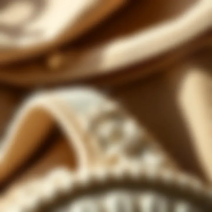 Close-up of the materials used in Regency furniture, highlighting their texture.