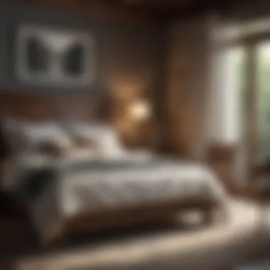 The Warmth of Rustic Interiors Cozy bedroom showcasing rustic walnut furniture