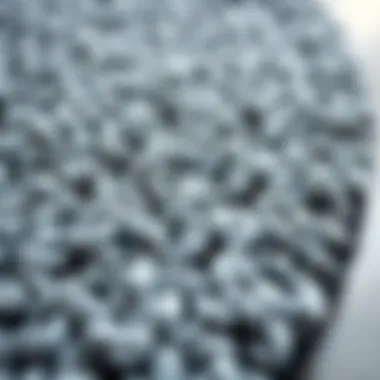 A close-up view of the texture of a semi-circle bathroom rug