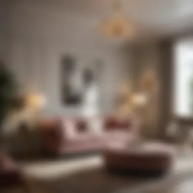 Elegant Sitting Area in a Master Bedroom Elegant sitting area with plush seating in a master bedroom