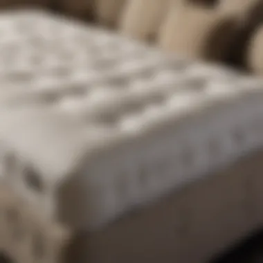 Close-up of a full-size mattress on a sofa bed