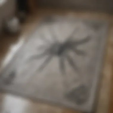 Spiderman-themed bath mat with unique patterns