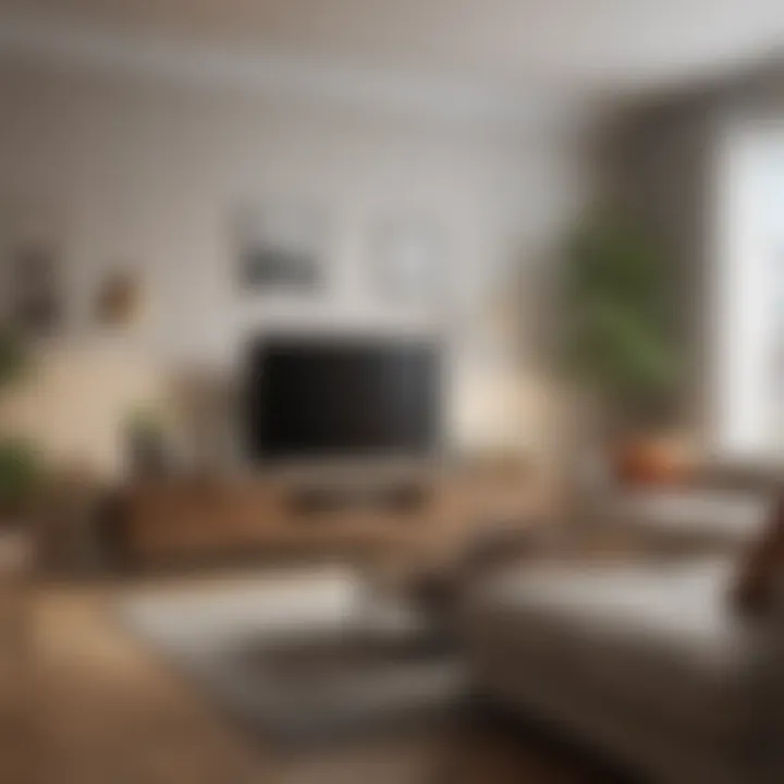 Functional furniture arrangement in a cozy two-bedroom setting