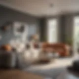 Modern two-bedroom apartment layout showcasing space efficiency