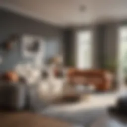 Modern two-bedroom apartment layout showcasing space efficiency
