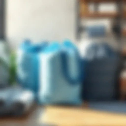 Durable laundry bags showcasing various materials