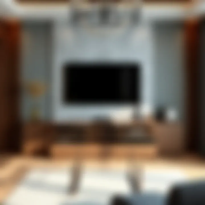 Material choices for tall TV stands in modern interiors