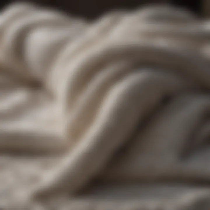 A close-up of high-quality towel fabric showcasing texture and softness