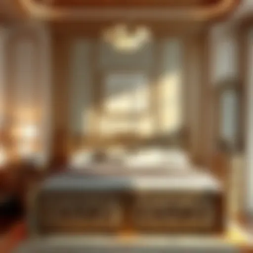 Elegant design of Harden bedroom set showcasing intricate patterns