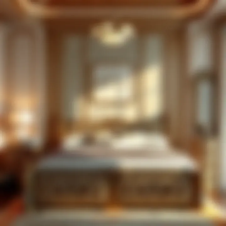 Elegant design of Harden bedroom set showcasing intricate patterns