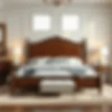 Stylish Lexington King Size Bed with Luxurious Bedding