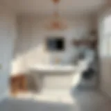 Elegant Mustee Utilatub laundry tub in a modern laundry room