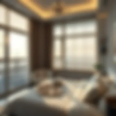 Peaceful bedroom ambiance created by effective use of privacy blinds