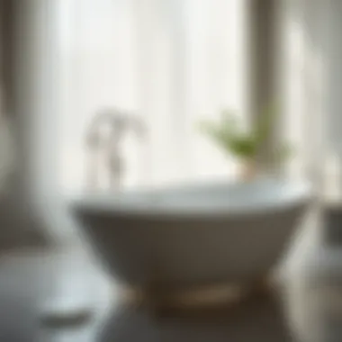 Close-up of high-quality materials used in soaker bathtubs