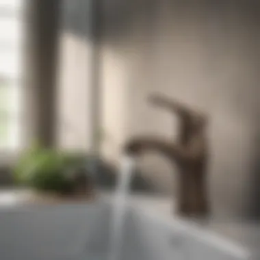 Eco-friendly bathroom faucet promoting water conservation