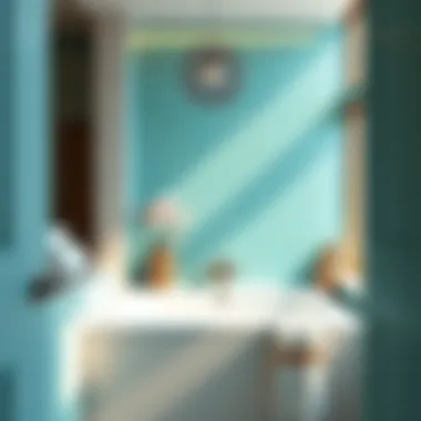 Serene Turquoise Tiles in Bathroom Design Turquoise tiles complementing a serene bathroom atmosphere