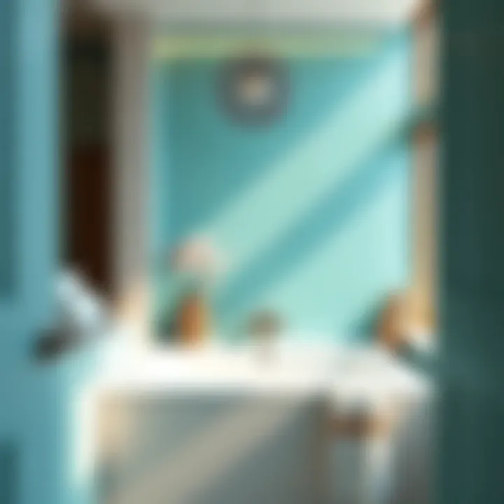 Serene Turquoise Tiles in Bathroom Design Turquoise tiles complementing a serene bathroom atmosphere