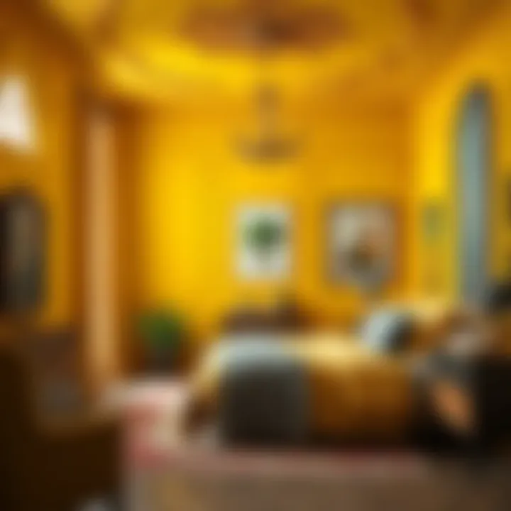 Exploring the Use of Yellow Paint in Bedroom Design Summary