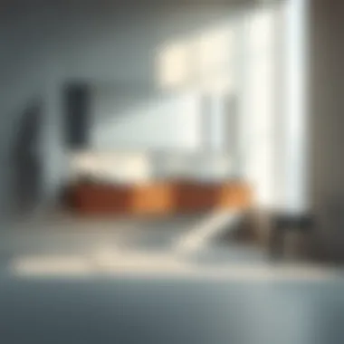 Contemporary floating bathroom vanity with minimalist design