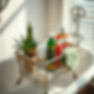 Personalized bathtub caddy with unique decor