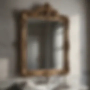 Vintage-Style Mirror Vintage-style mirror with ornate detailing