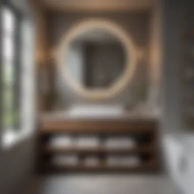Functional Layout in Guest Bathroom Thoughtfully planned layout maximizing functionality in a guest bathroom