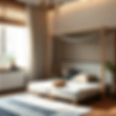 Compact foldable guest bed for small spaces