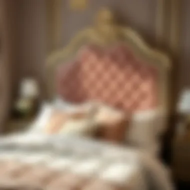 Stylish guest bed with luxurious bedding