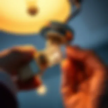 Halogen Bulb Installation Techniques Close-up of halogen bulb installation techniques