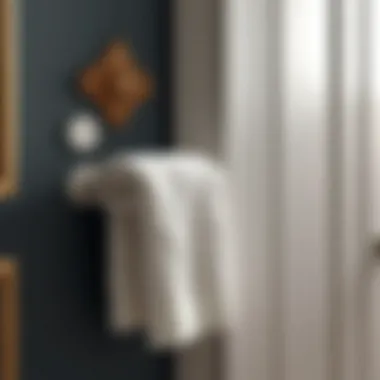 Functional Over-the-Door Towel Holder Stylish over-the-door towel holder maximizing small space