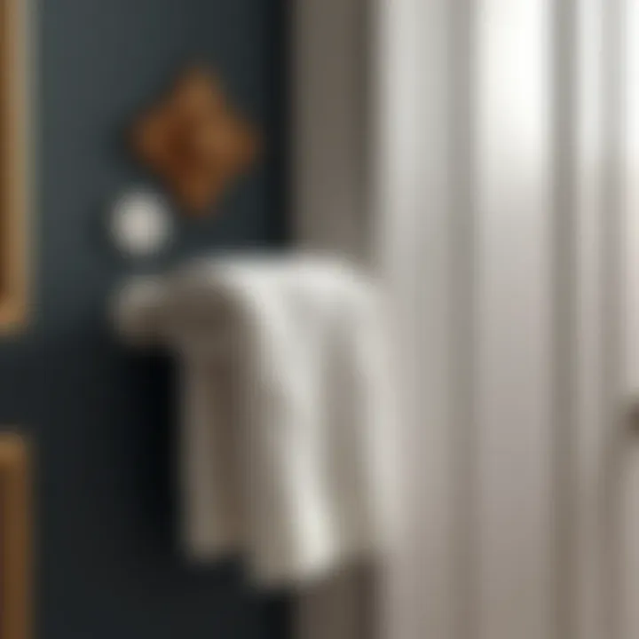 Functional Over-the-Door Towel Holder Stylish over-the-door towel holder maximizing small space