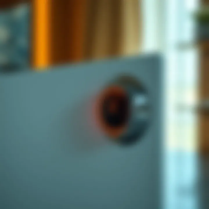 Advanced Temperature Control for Soaking Comfort Close-up of water temperature control panel