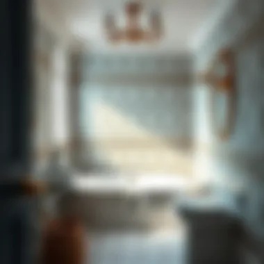 Elegant tile patterns enhancing small bathroom aesthetics