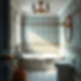 Enhancing Aesthetics with Elegant Tile Patterns Elegant tile patterns enhancing small bathroom aesthetics