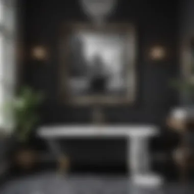 Unique black and white wall art arrangement