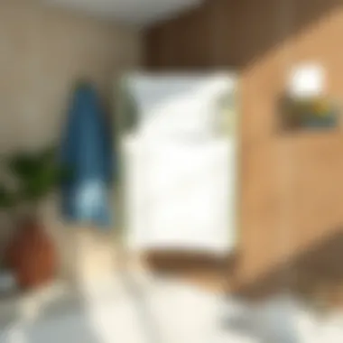 Artistic towel storage solution blending style with function