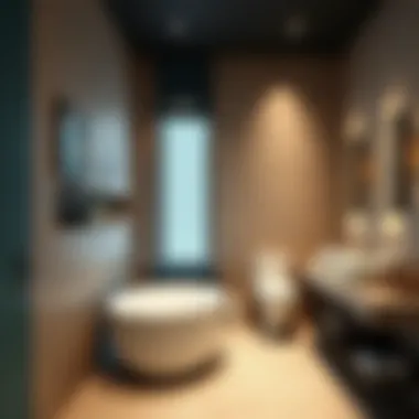 Modern Bathroom Design with Innovative Plumbing Solutions Elegant bathroom showcase with modern fixtures