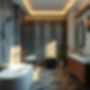 Innovative Plumbing Solutions in a Modern Luxury Bathroom Innovative plumbing solutions in a luxurious bathroom