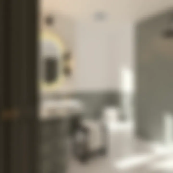 Chic fixtures and finishes in a Jack and Jill bathroom