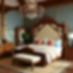 Elegant Kingstown Bedroom Set showcasing intricate woodwork and design