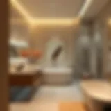 Sleek modern bathroom with elegant fixtures