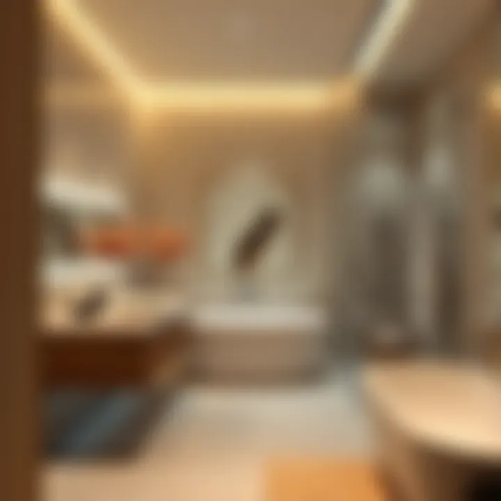 Sleek modern bathroom with elegant fixtures