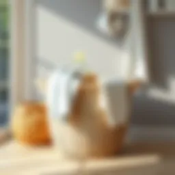 Stylish woven laundry basket with a modern design